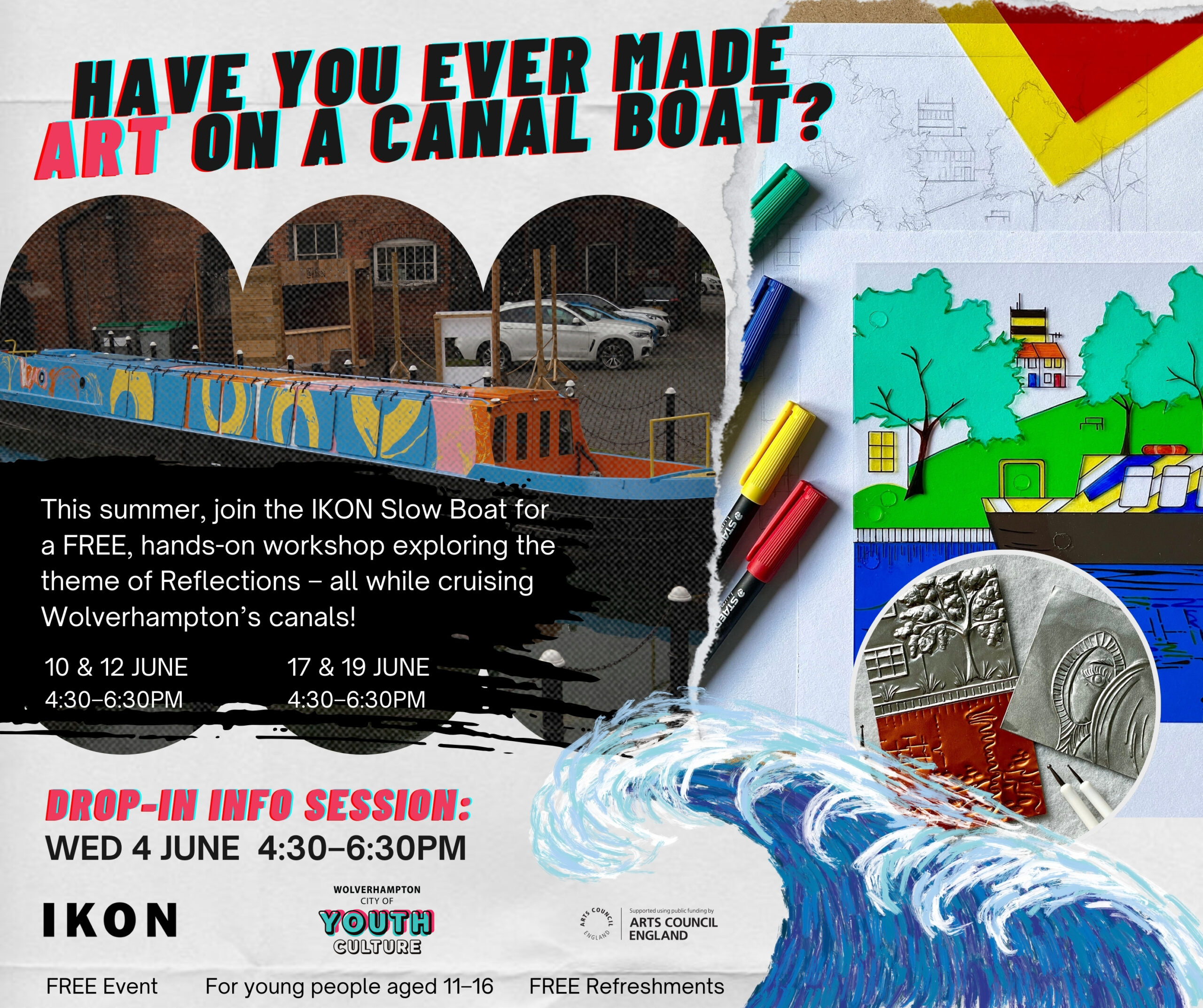 IKON Slow Boat: Free Summer Art Workshops for Young People
